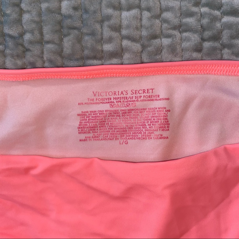Victoria’s Secret orange bathing suit bottoms gold medal detail size large
